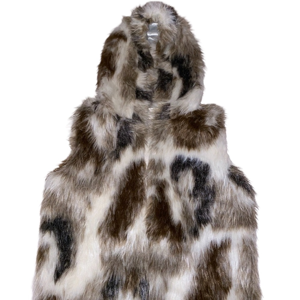 Mia Joy Fur Vest with Hood